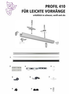 Technische Zeichnung Profil 410